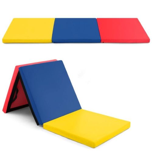 Portable Tri-Fold Gym Mat with Handles for Yoga Portable Tri-Fold Gym Mat with Handles for Yoga